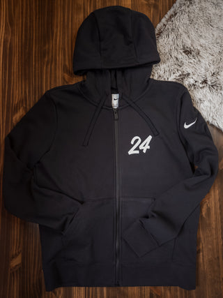 Personalized Your Racing Team Number Black Nike Zip Up