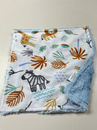 Jungle Animal Friends Cuddle Minky Blanket -Choose Size & Minky Backing