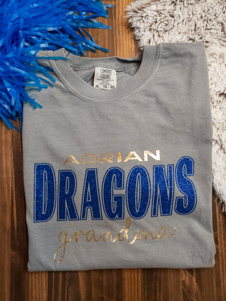 Adrian Dragons Grandma Gray Dyed Tee