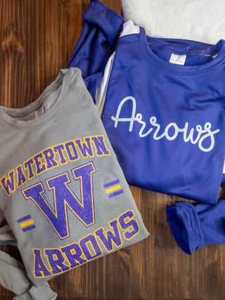 Arrows Purple Momentum Crewneck
