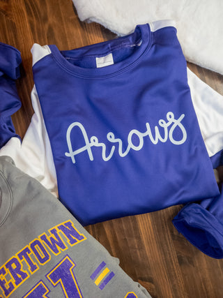 Arrows Purple Momentum Crewneck
