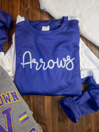 Arrows Purple Momentum Crewneck
