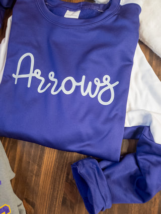 Arrows Purple Momentum Crewneck