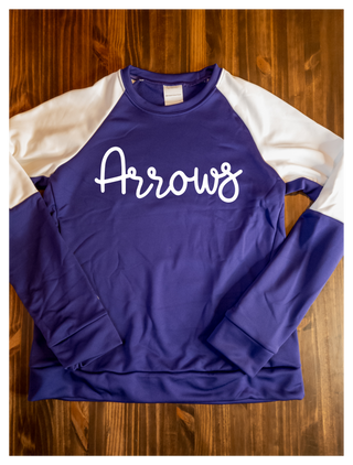 Arrows Purple Momentum Crewneck