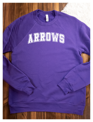 Arrows Athletic Purple Crewneck Sweatshirt