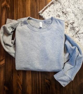 Sponge Fleece Casual Crewneck Sweatshirt