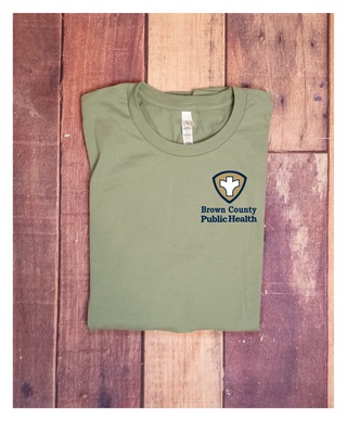 Brown County Public Health Shirt - Left Chest Colored Logo