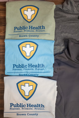 Brown County Public Health Shirt - Center Colored Logo