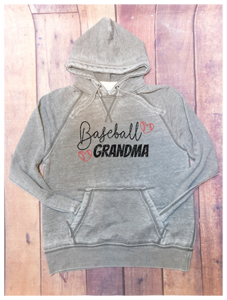 Baseball Grandma Fleece Hoodie