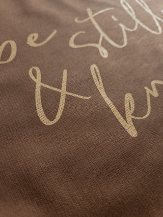 Be Still Espresso Dyed Fleece Crewneck Sweatshirt