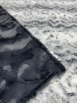Black Snowy Owl Minky Blanket Options **Ready to Ship