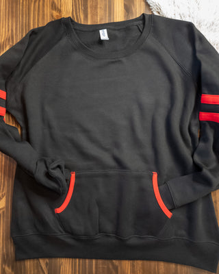 Ladies Varsity Crewneck Sweatshirt