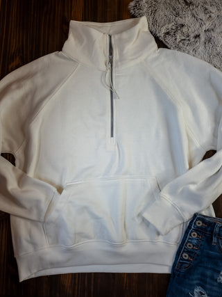 Ladies Relaxed Half Zip Pullover