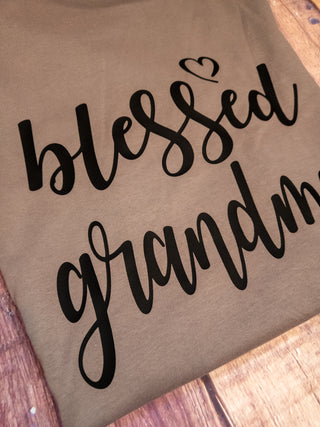 Blessed Grandma Pebble Brown Tee