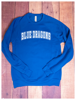 Blue Dragons Athletic Blue Crewneck Sweatshirt