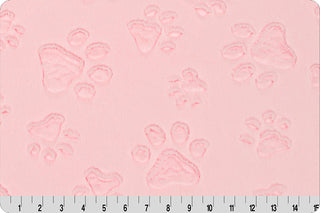 Paw Print Blanket w/ Choice of Paw Print Embossed Minky **Select Size**Can Add Embroidery