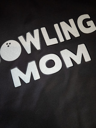 Bowling Mom Black Full Zip Jacket
