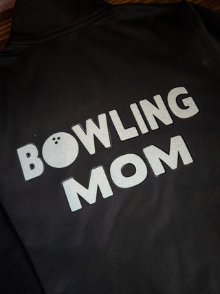 Bowling Mom Black Full Zip Jacket