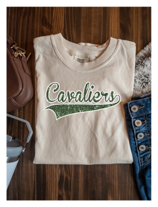 Cavaliers Sparkle Ivory Dyed Tee