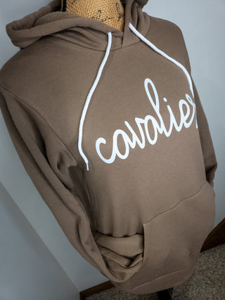 Cavaliers Vintage Brown Sponge Fleece Hoodie