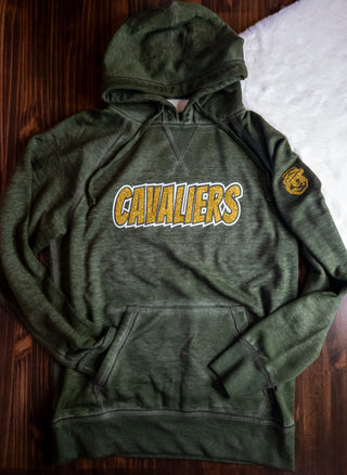 Cavaliers Sparkle Olive Zen Fleece Hoodie