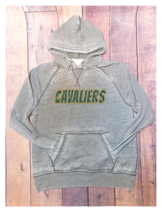Cavaliers Sparkle Gray Fleece Hoodie