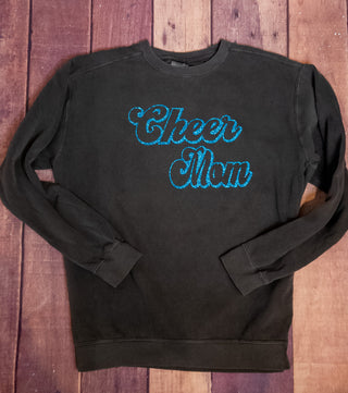 Cheer Mom Dyed Crewneck Sweatshirt