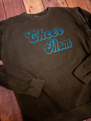 Cheer Mom Dyed Crewneck Sweatshirt