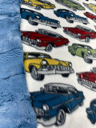 Classic Muscle Cars Blanket *Choose Backing