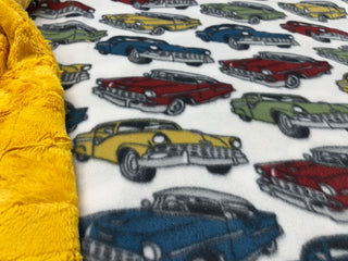 Classic Muscle Cars Blanket *Choose Backing