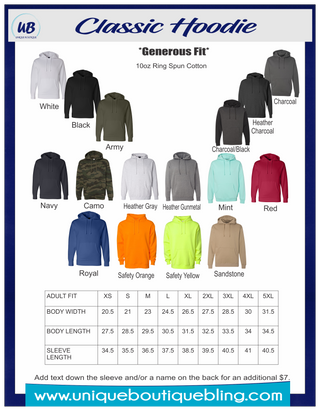 Personalized Race Number With Checkered Sleeve Black Hooded Sweatshirt