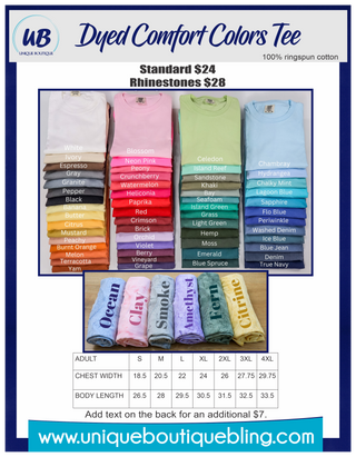 Blessed Grandma Dyed Tee - More Color Options