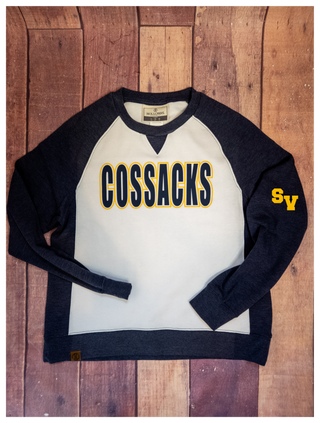 Cossacks Navy League Crewneck - Ladies Fit