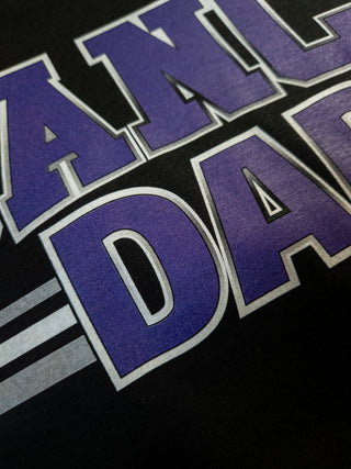 Dance Dad Black Shirt - Purple Print