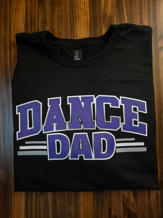 Dance Dad Black Shirt - Purple Print