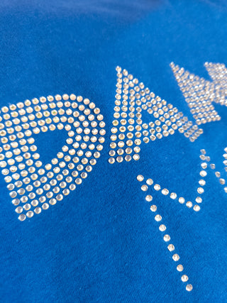 Dance Mom Rhinestone Blue Tee