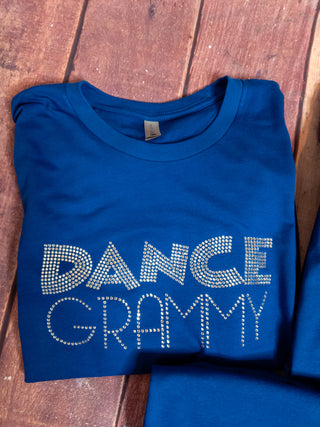 Dance Grammy Rhinestone Blue Tee
