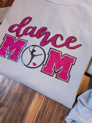 Dance Mom Dyed Crewneck Sweatshirt - Pink