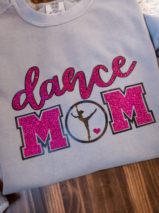 Dance Mom Dyed Crewneck Sweatshirt - Pink