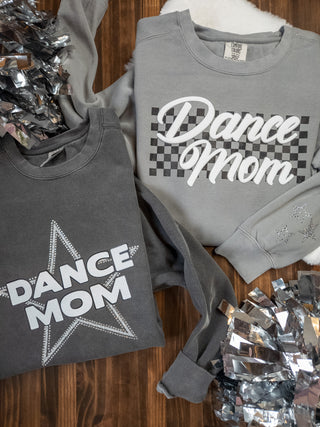 LARGE Dance Mom Rhinestone Dyed Pepper Crewneck Sweatshirt