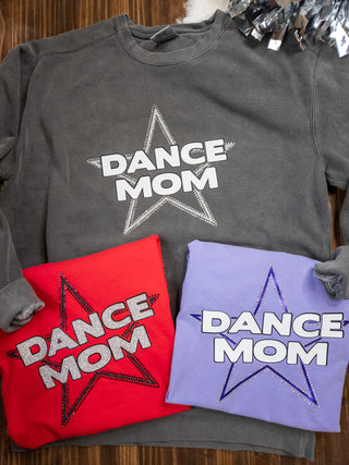 Dance Mom Rhinestone Violet Dyed Tee