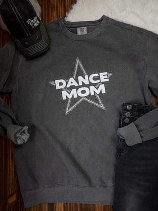 LARGE Dance Mom Rhinestone Dyed Pepper Crewneck Sweatshirt