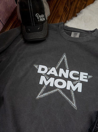 LARGE Dance Mom Rhinestone Dyed Pepper Crewneck Sweatshirt