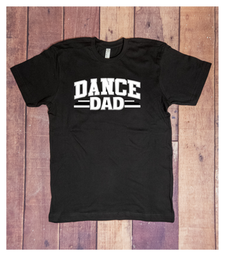 Dance Dad Black Shirt - White Print