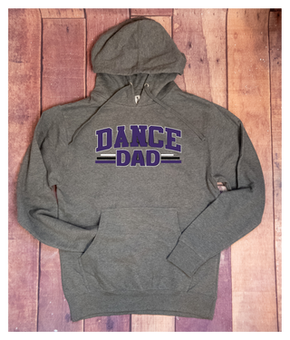 Dance Dad Gray Sweatshirt - Purple Print