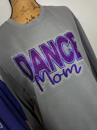 Dance Mom Rhinestone Dyed Crewneck Sweatshirt