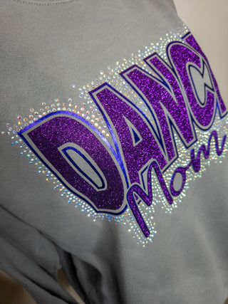 Dance Mom Rhinestone Dyed Crewneck Sweatshirt