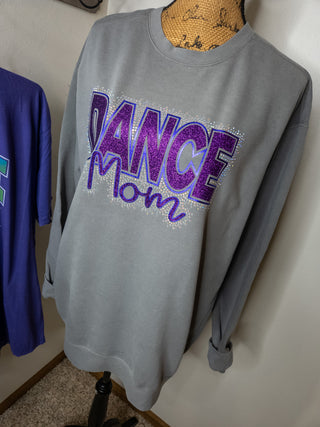 Dance Mom Rhinestone Dyed Crewneck Sweatshirt