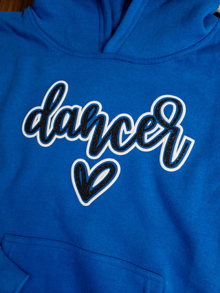 Dancer Sparkle & Puff Plush Blue Sweatshirt - More Options