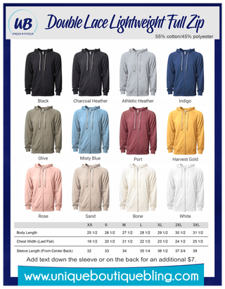 BV Lynx Double Lace Full Zip Sweatshirt